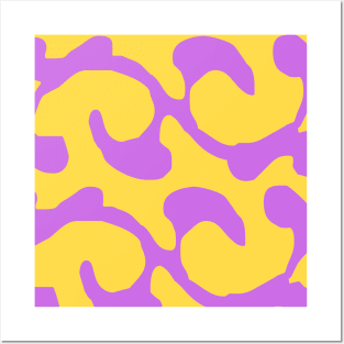 Abstract pattern purple swirl Posters and Art